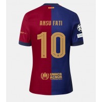 Camiseta Barcelona Ansu Fati #10 Primera Equipación Replica 2024-25 mangas cortas